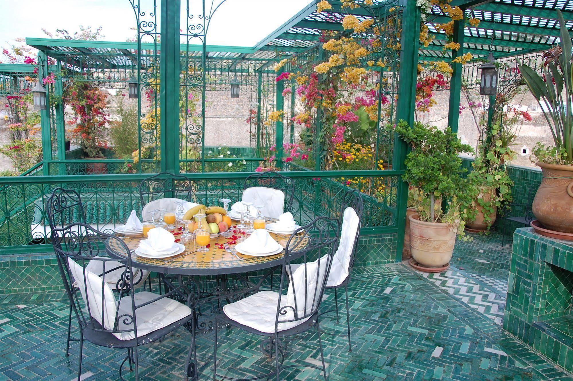 Riad La Maison Verte Fès Exteriör bild